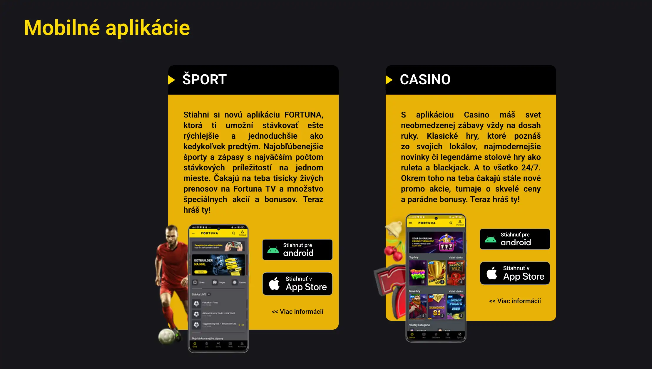 Fortuna casino aplikácie