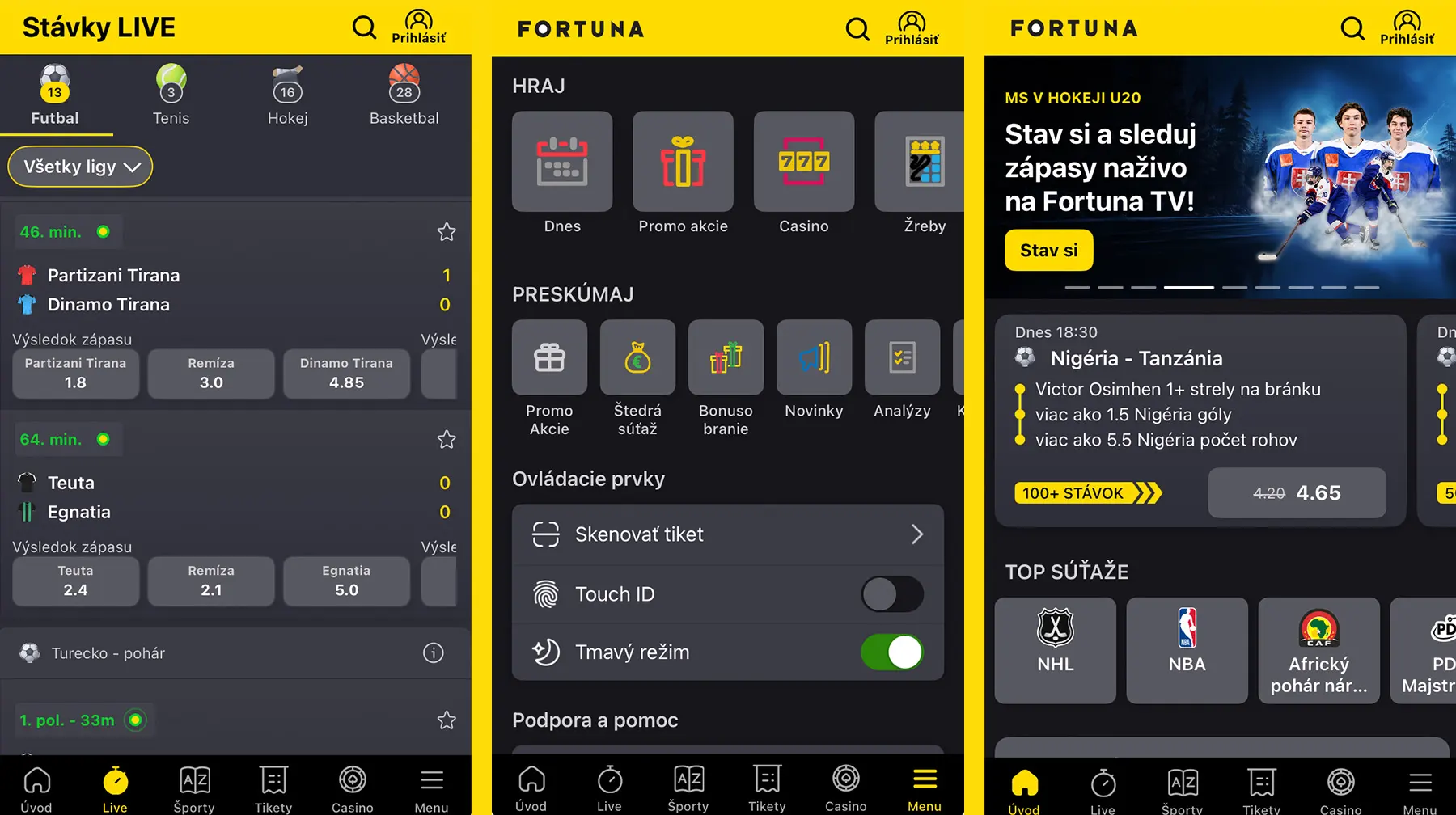 Mobilné stávkovanie Fortuna