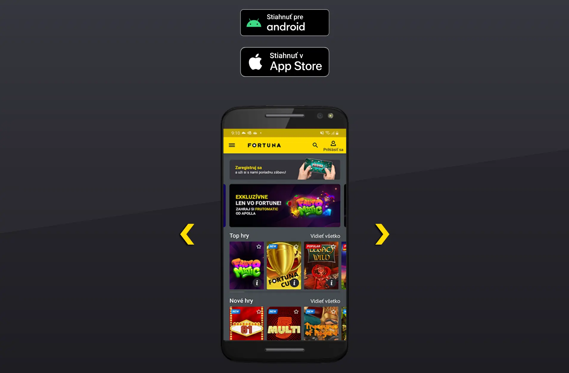 Fortuna casino prihlásenie