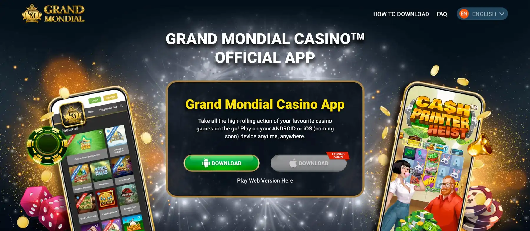 Grand Mondial Casino aplikácia