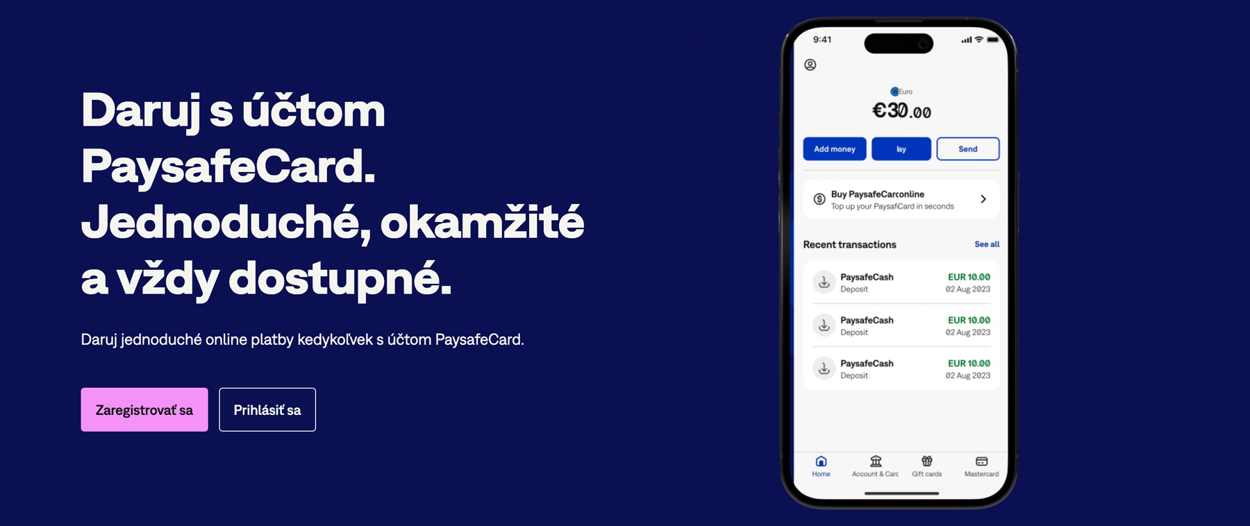Paysafecard casino