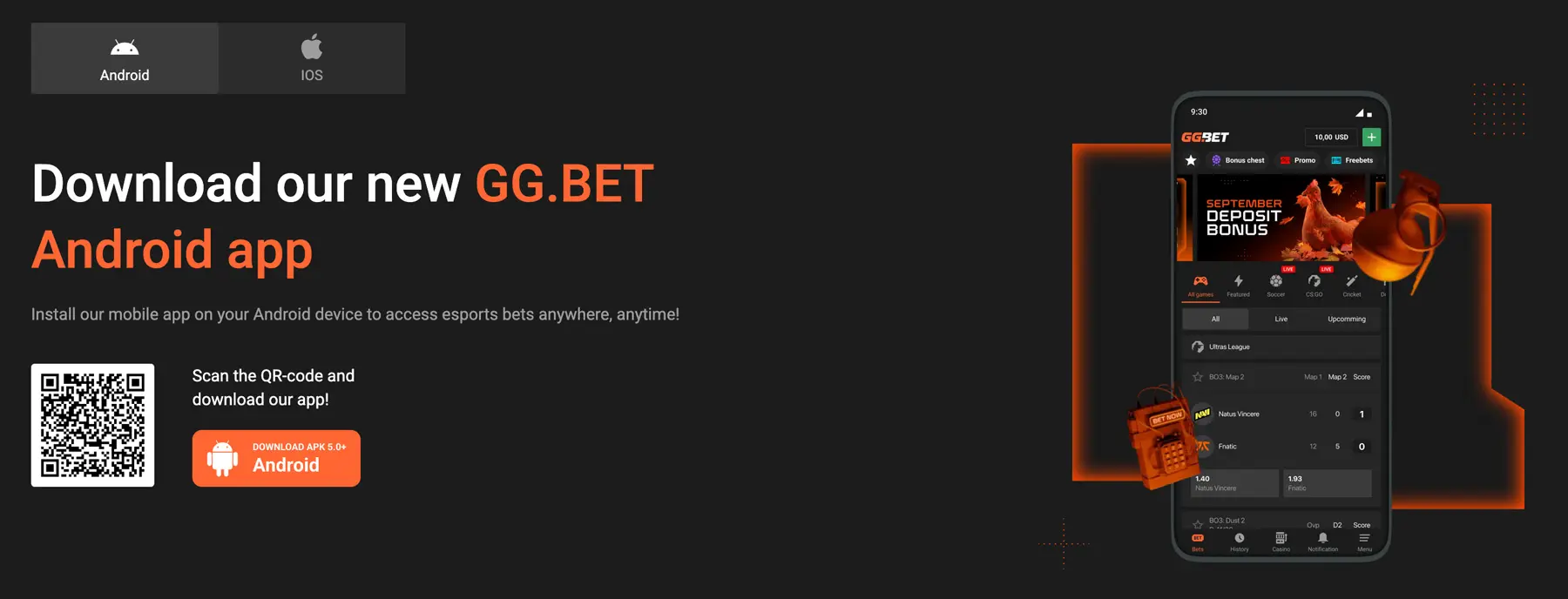 GGbet casino aplikácia