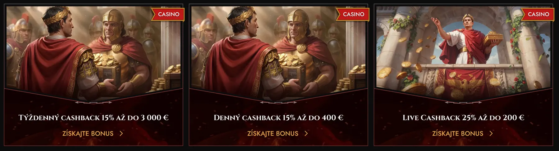 Legiano casino cashback