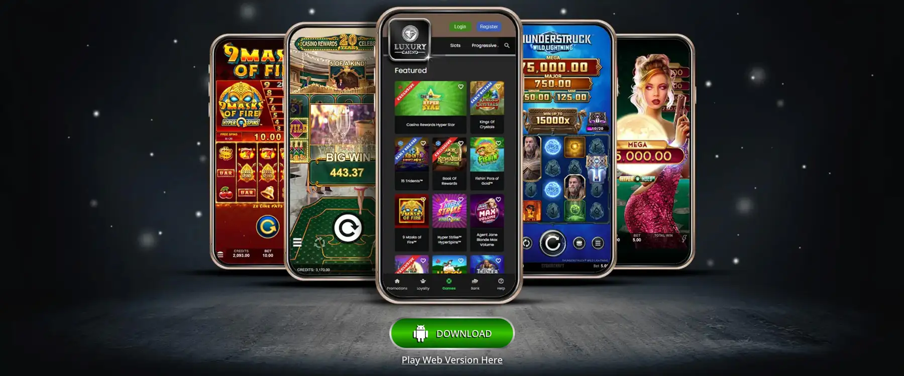 Luxury Casino app