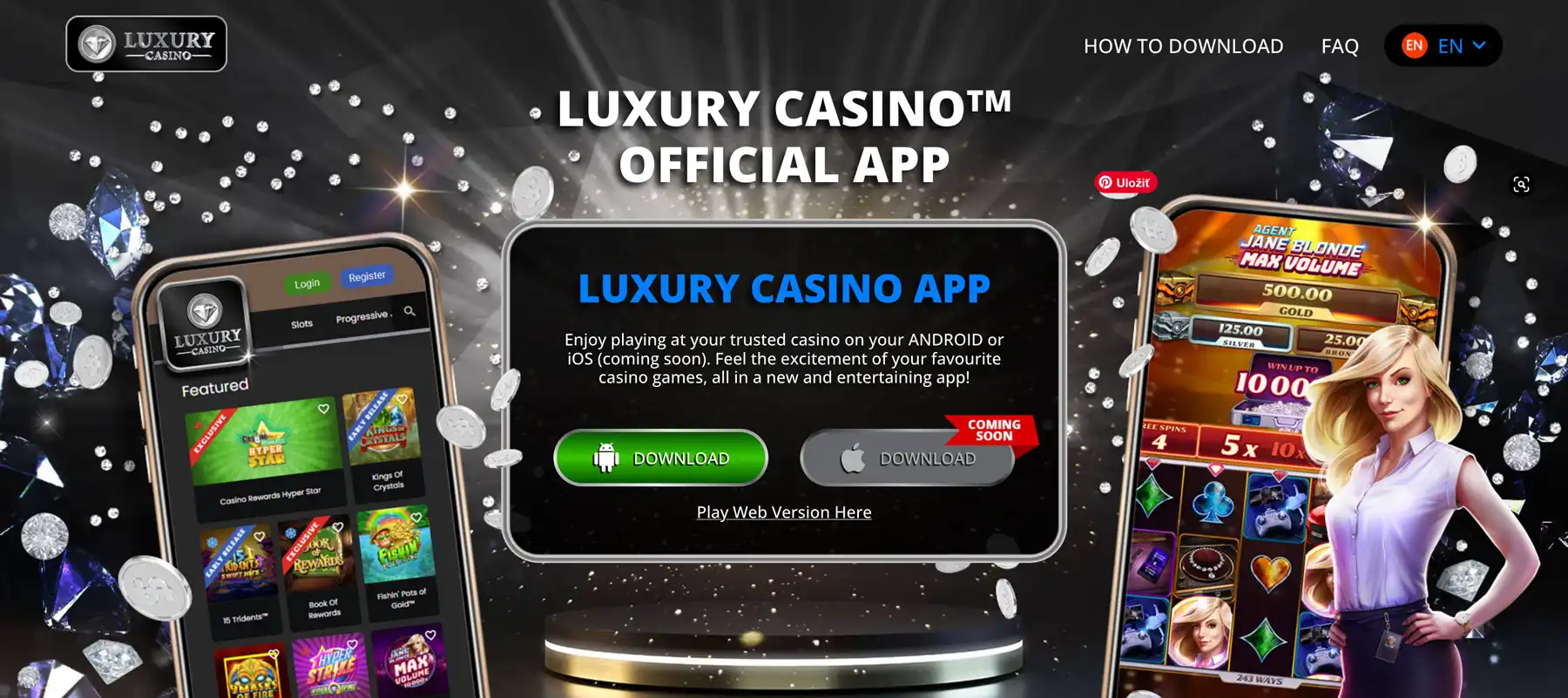 Luxury Casino aplikácia