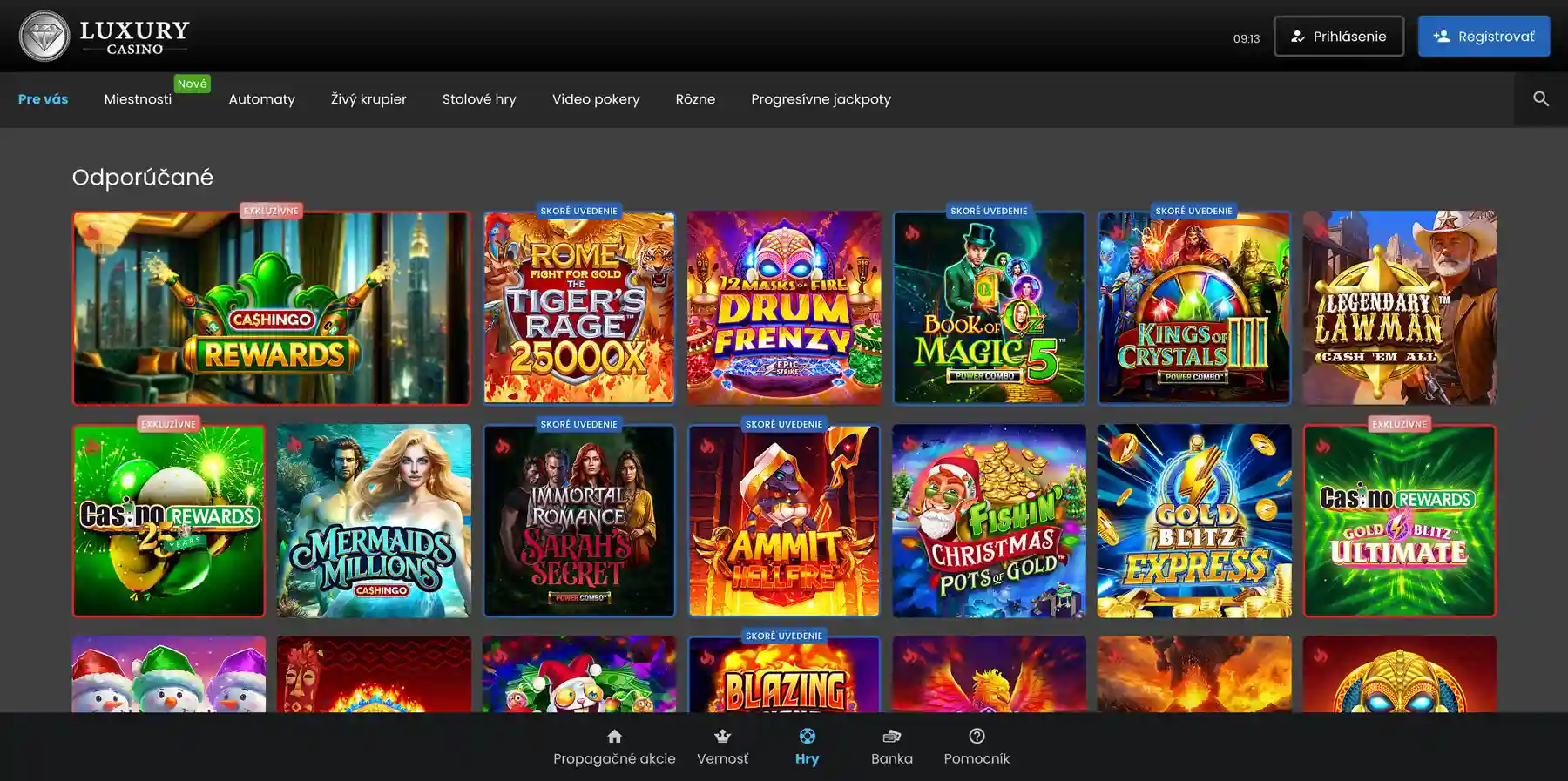 Luxury Casino hry