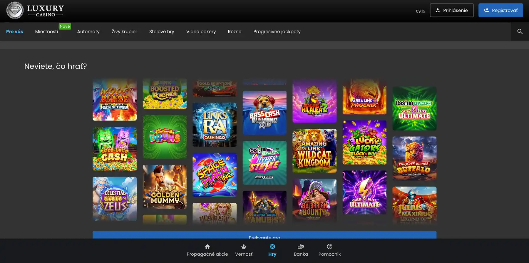 Luxury Casino hry