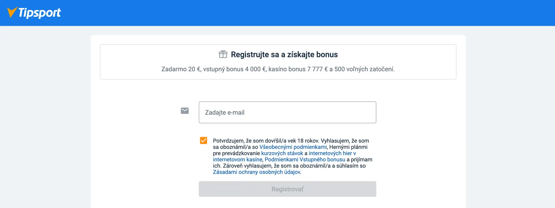 Tipsport Revolut casino
