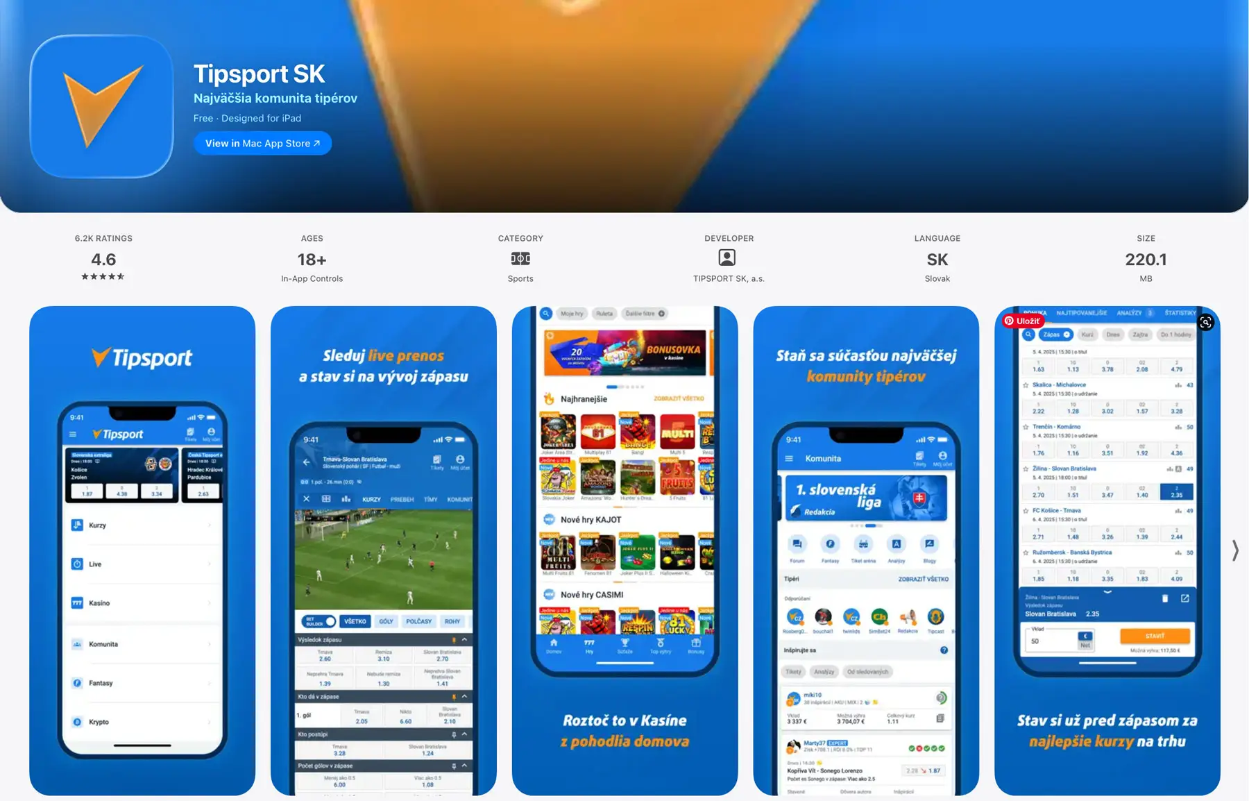 Tipsport iOS