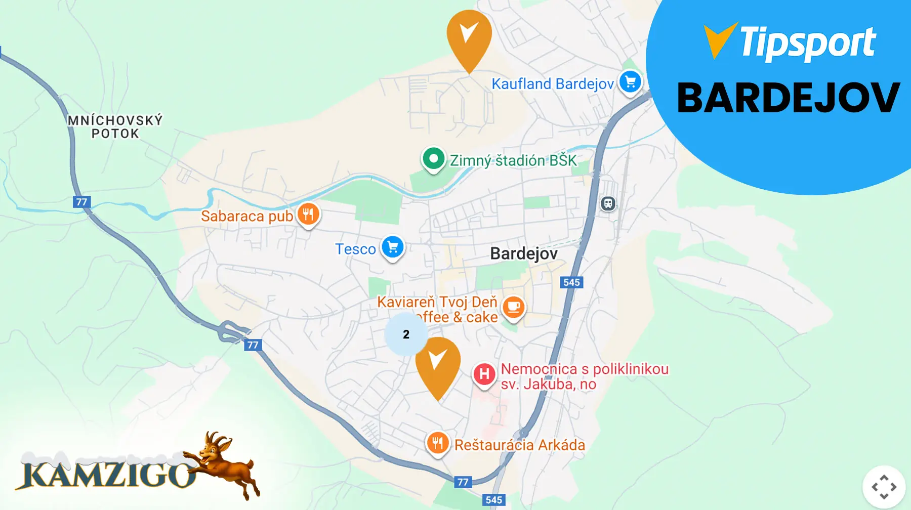 Tipsport pobočky Bardejov