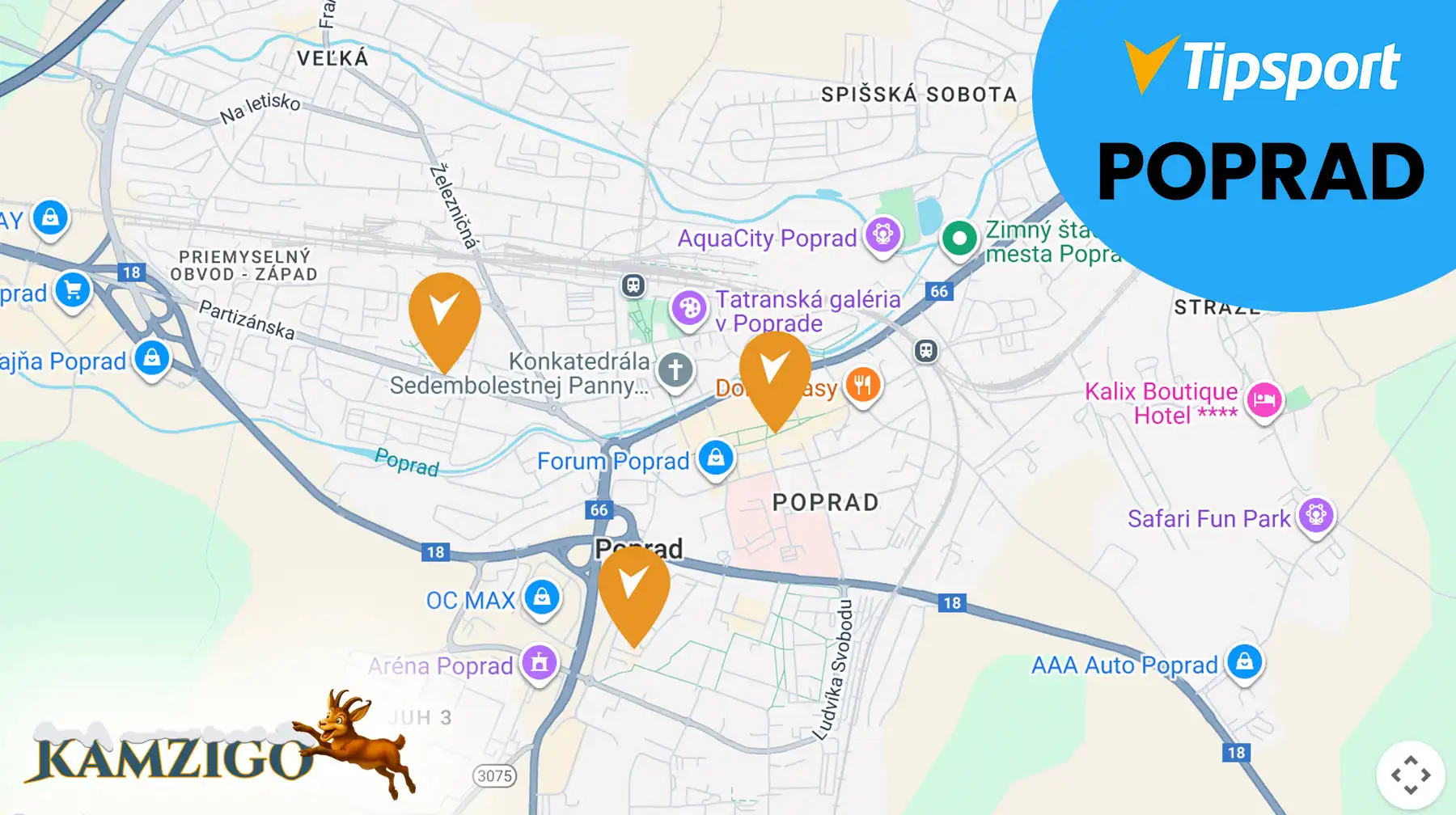Tipsport pobočky Poprad
