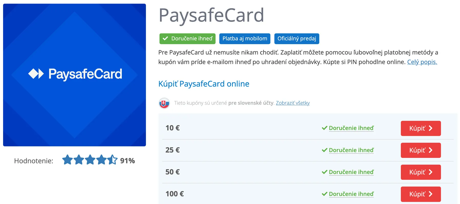 Vklad Paysafecard casino