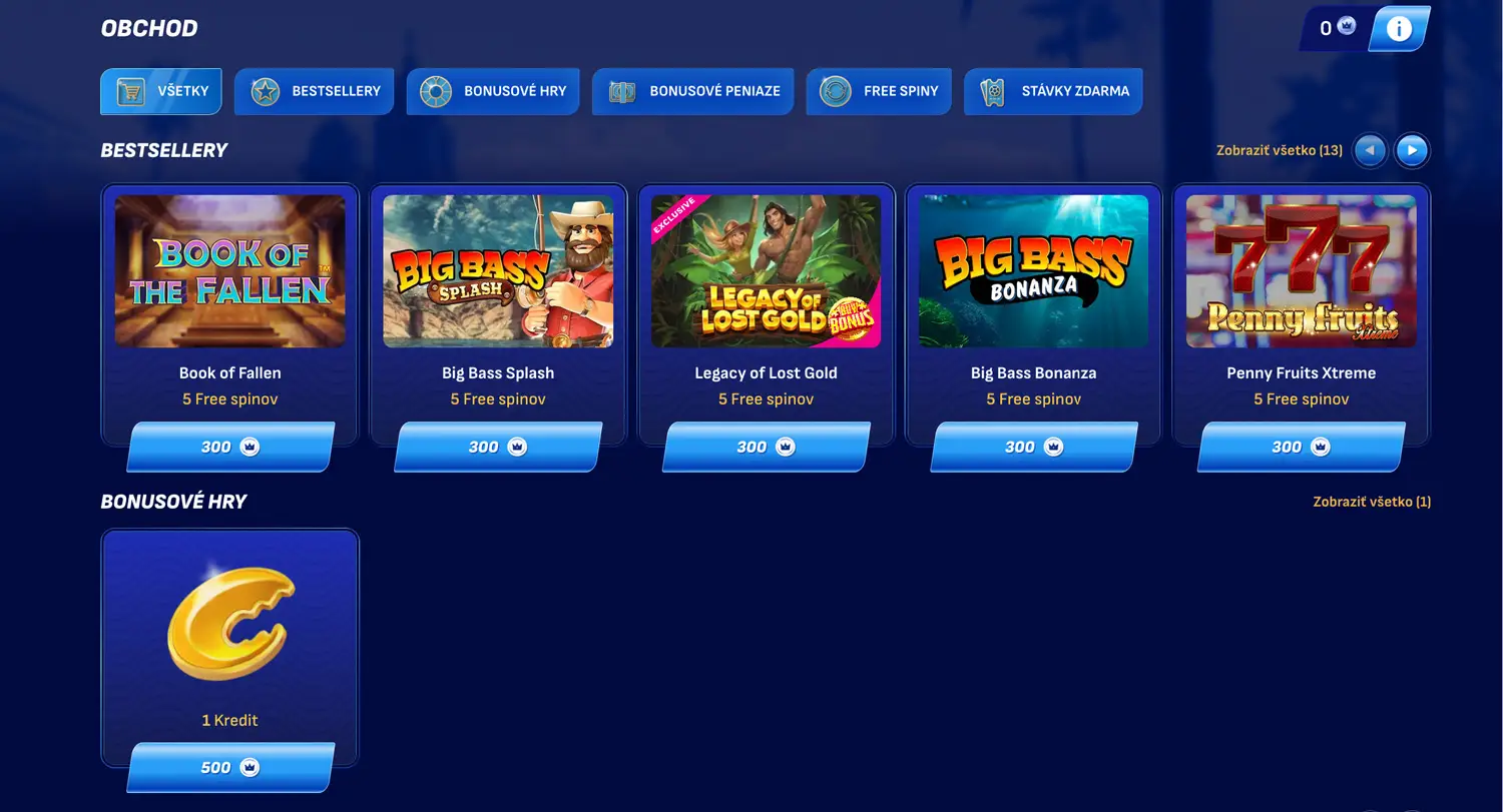 Wonaco casino obchod
