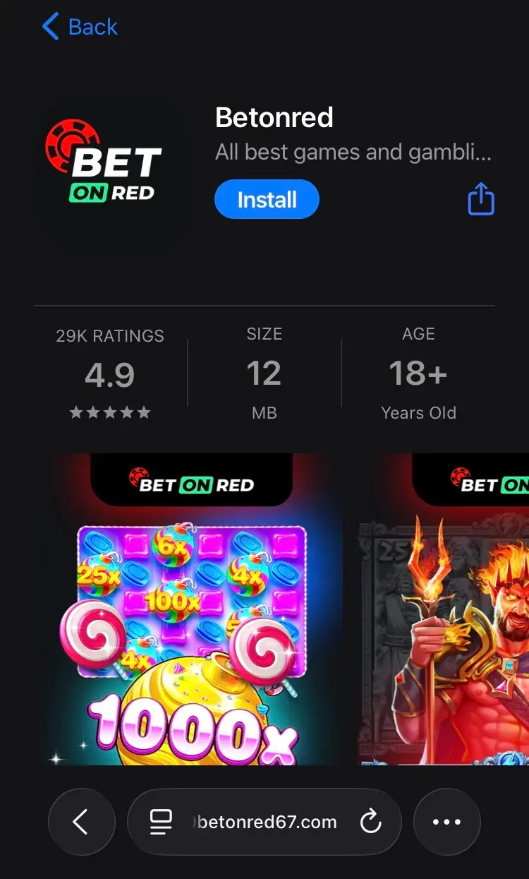 BetOnRed casino app