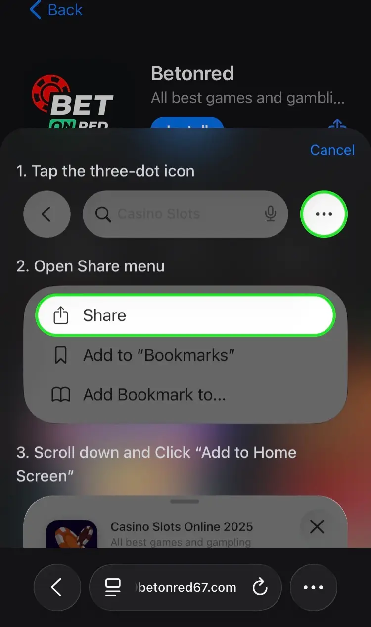 BetOnRed casino app