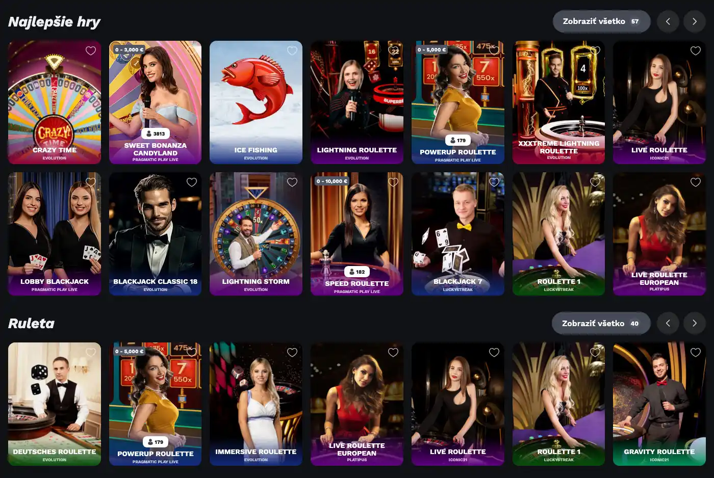 BetOnRed casino hry