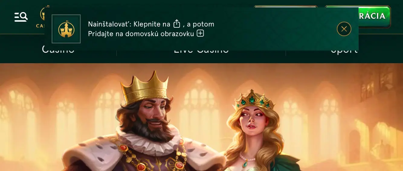 Casinia Casino app