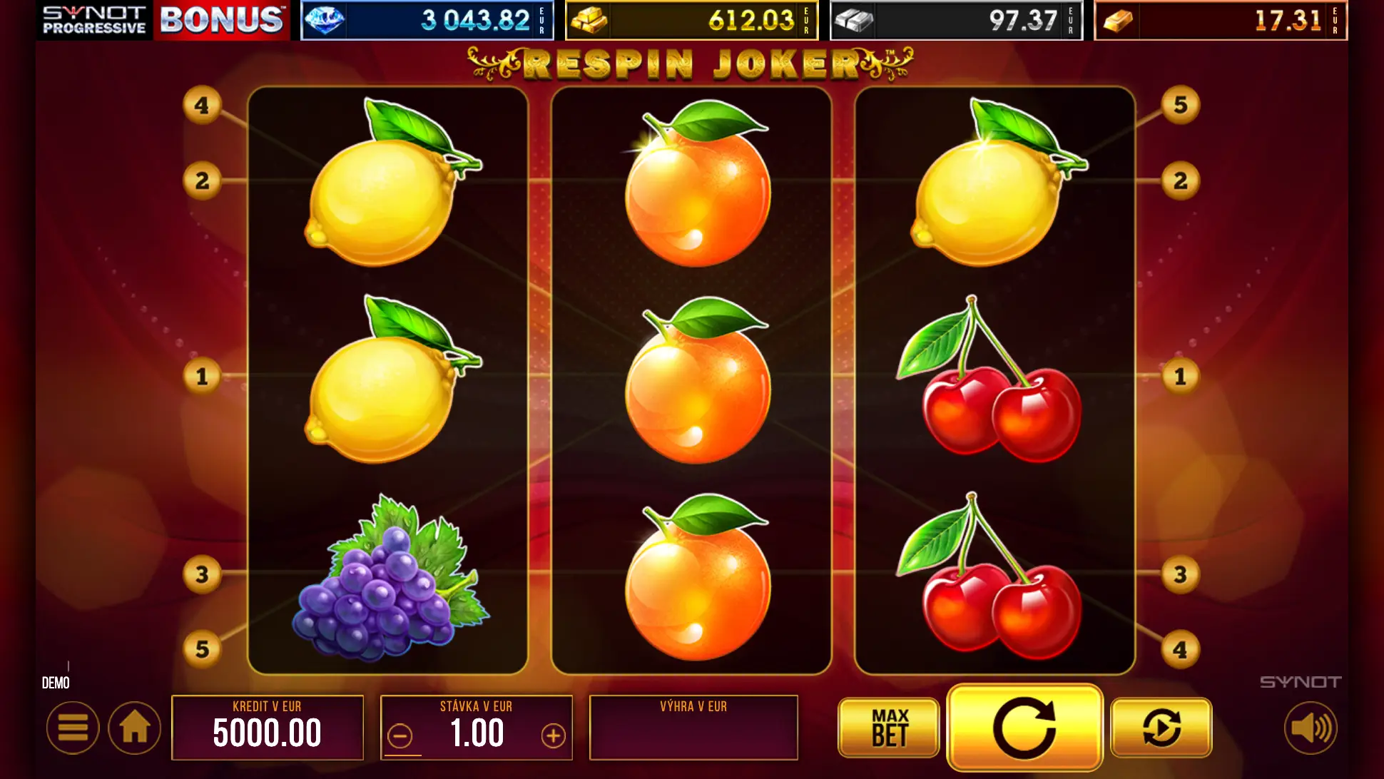 Respin joker automat