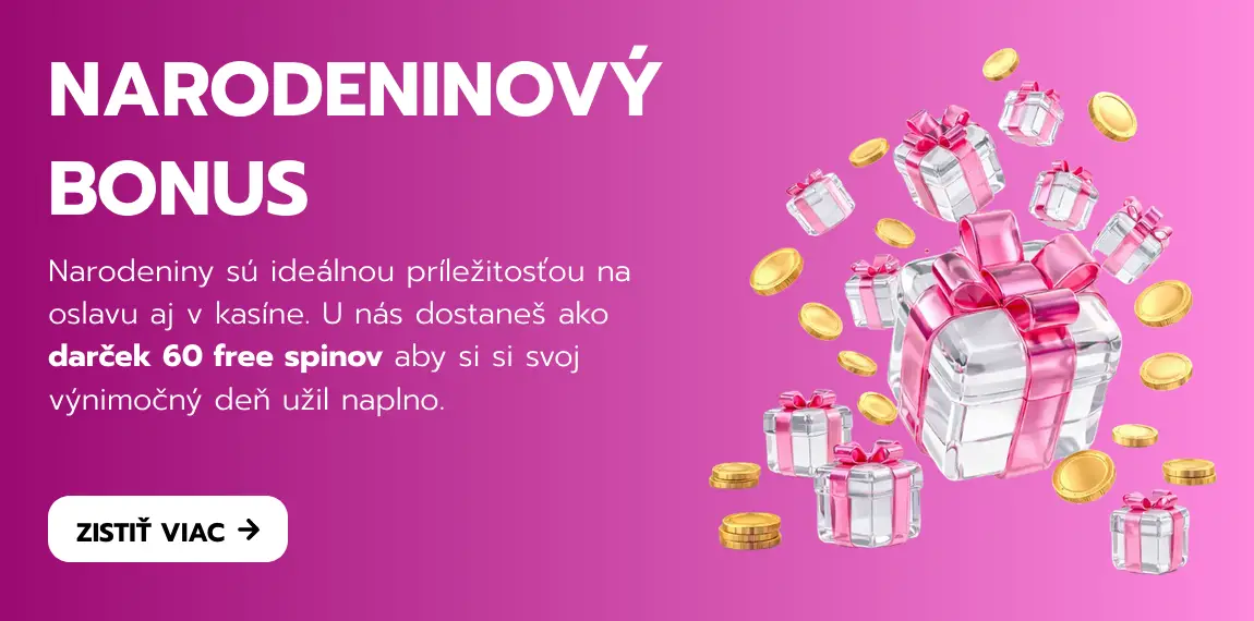 Slovmatic narodeninový bonus