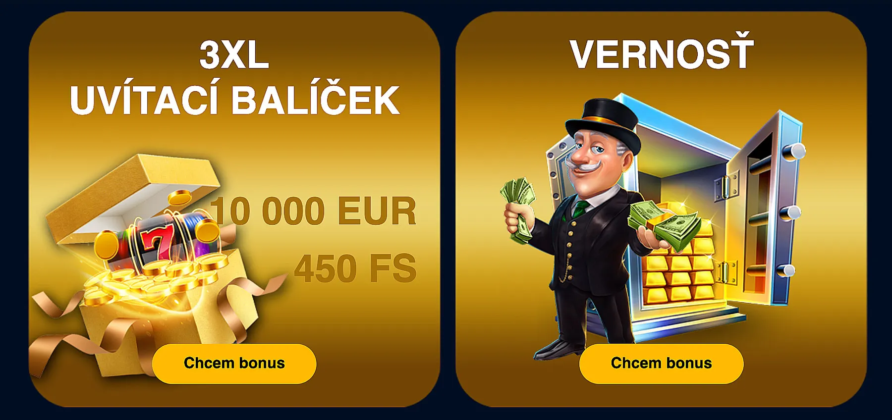 Admiral Casino uvítací balíček až 10 000 € + 450 FS a vernostný program