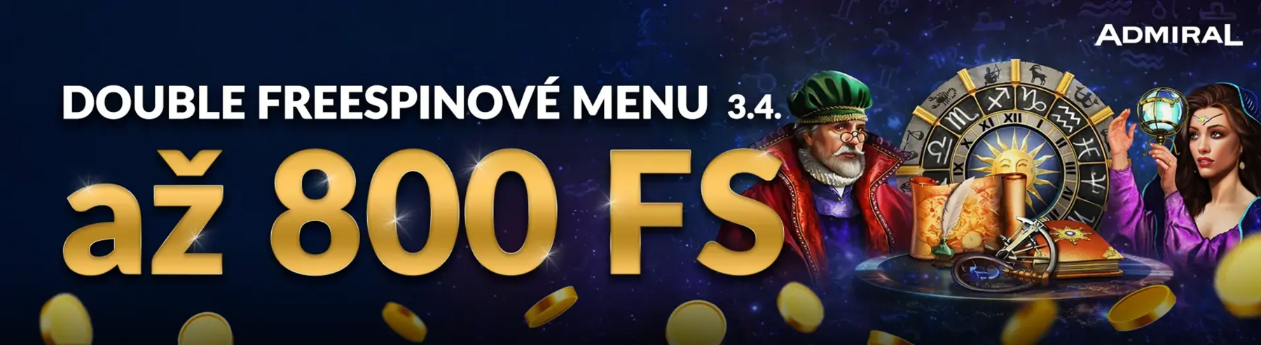 Casino Admiral promo kód a free spiny