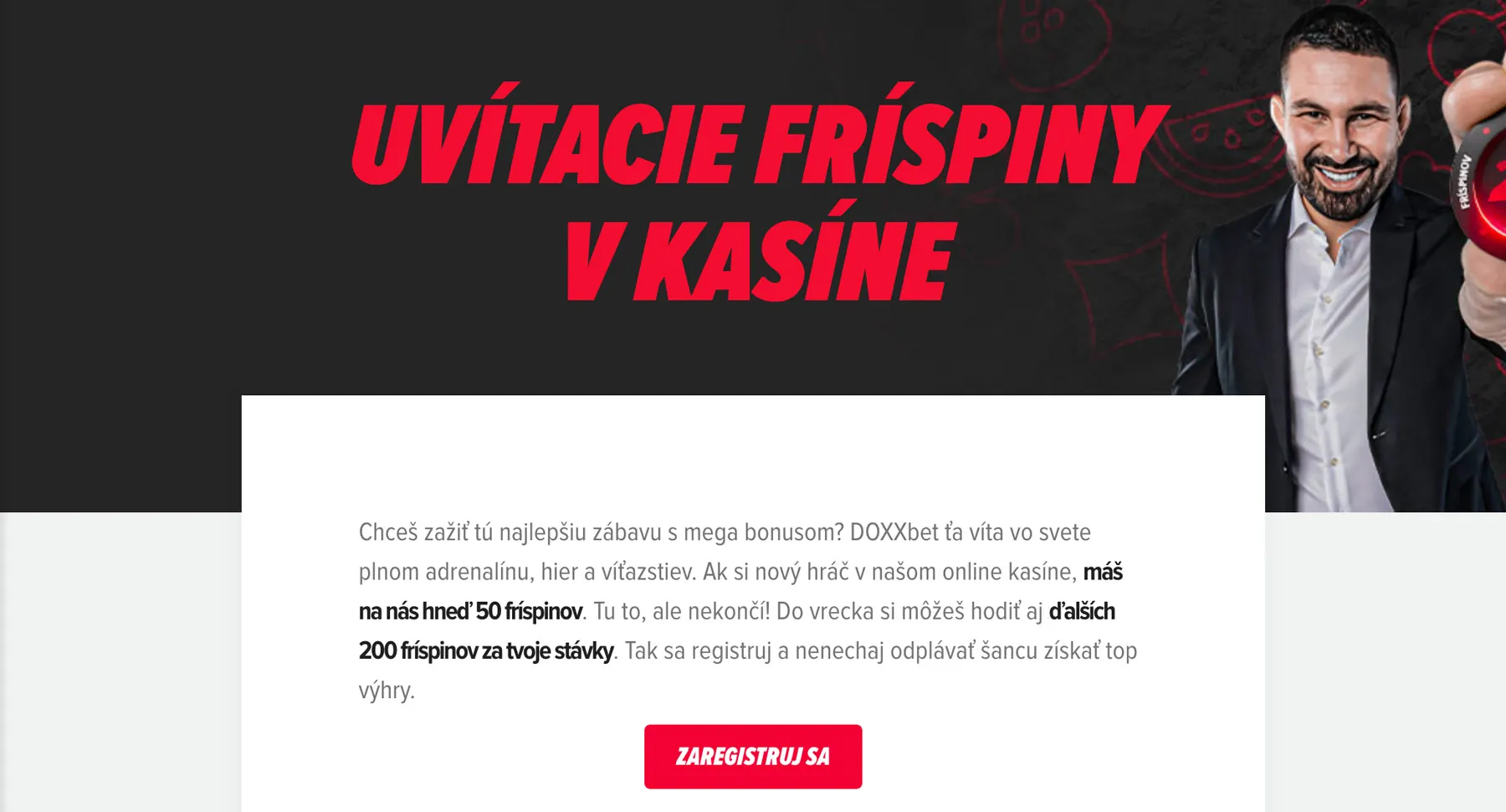 DOXXbet uvítacie free spiny v kasíne
