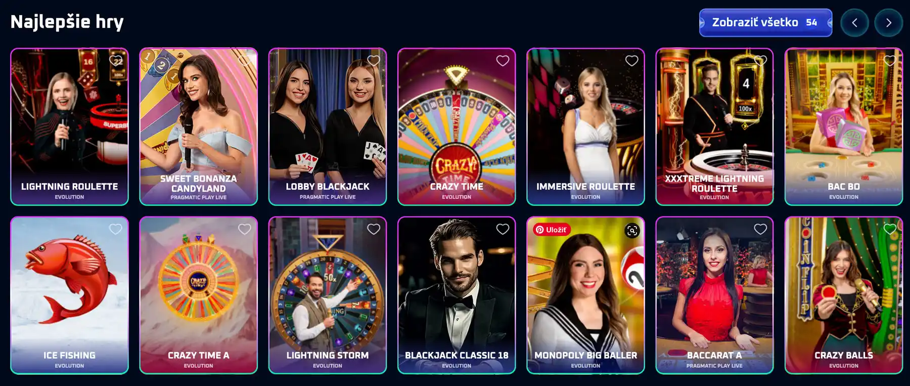 Spinwinera Casino výber najlepších hier vrátane Lightning Roulette, Sweet Bonanza a Lobby Blackjack